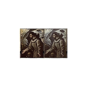 4787 Sztuka europejska w zbiorach polskich - znaczek z przywieszką